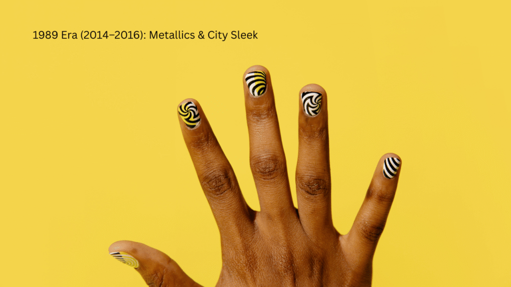 1989 Era (2014–2016): Metallics & City Sleek