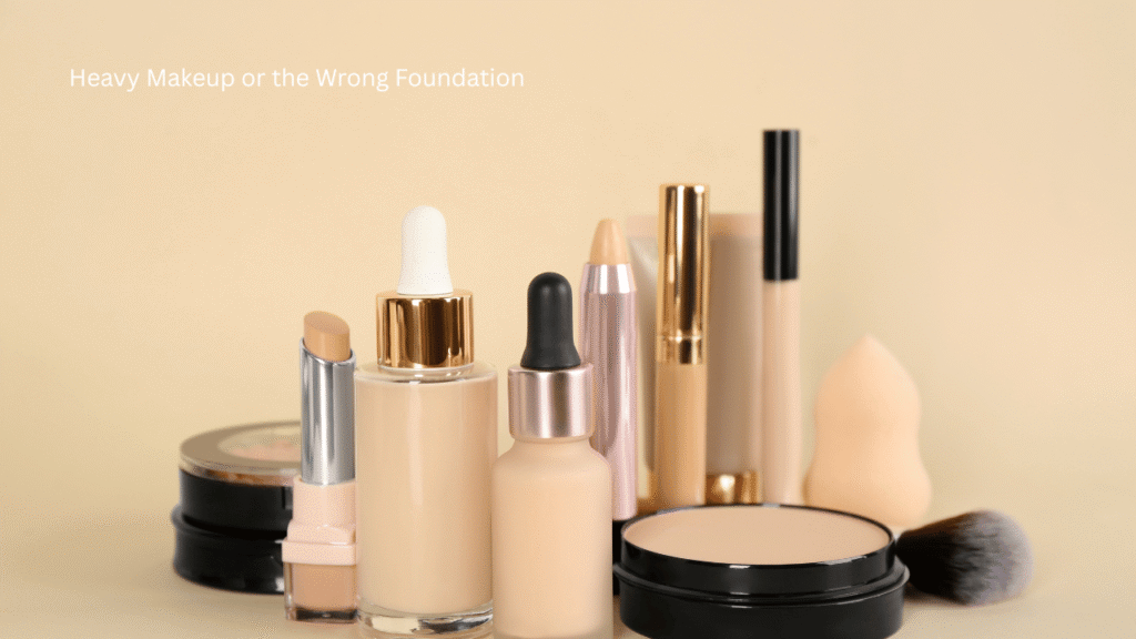 Heavy Makeup or the Wrong Foundation