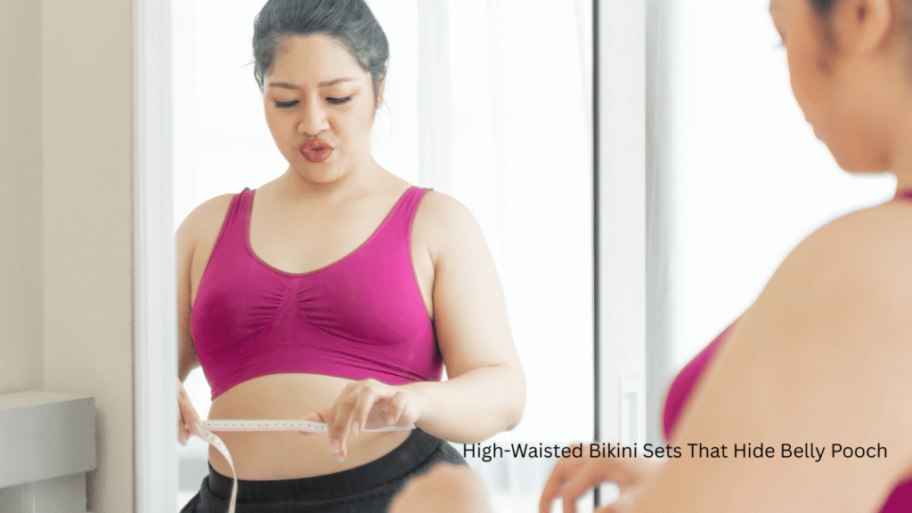 High-Waisted Bikini Sets That Hide Belly Pooch