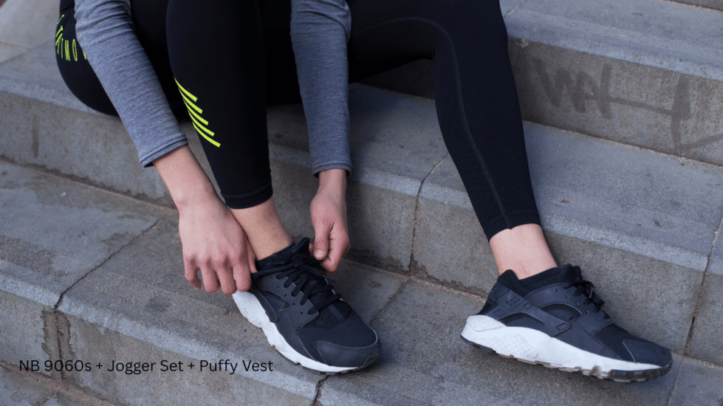 NB 9060s + Jogger Set + Puffy Vest