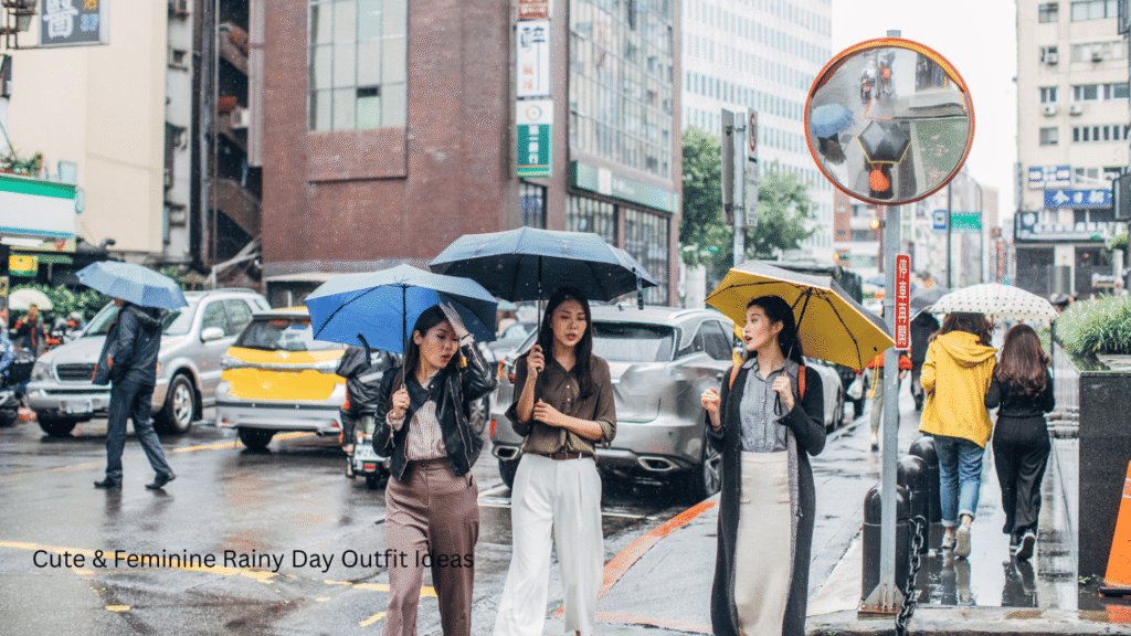 Cute & Feminine Rainy Day Outfit Ideas