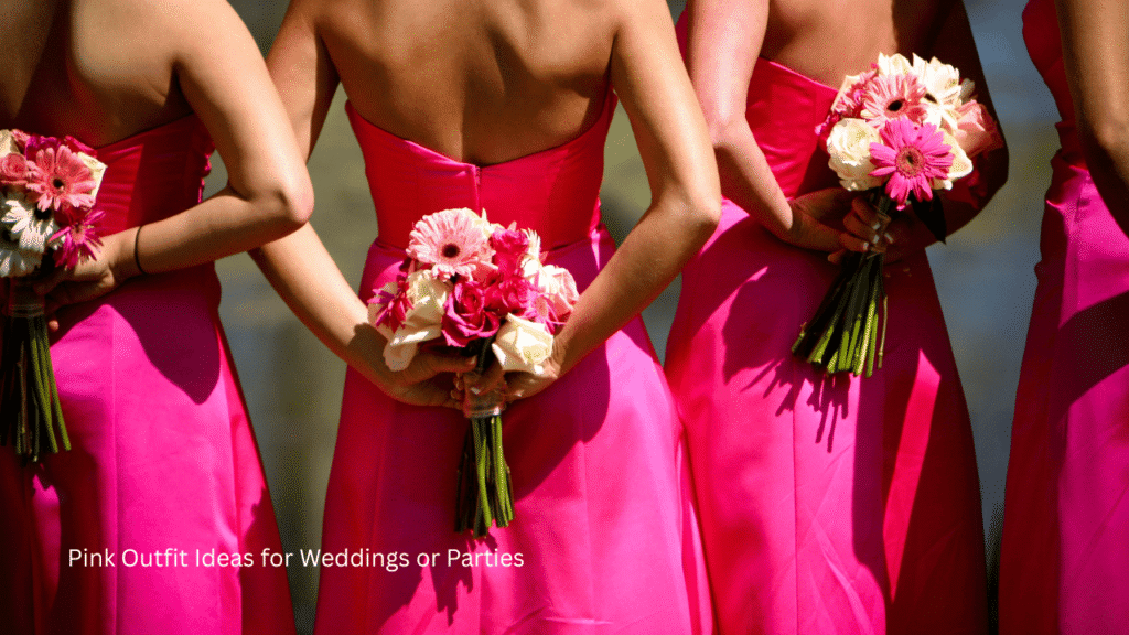 Pink Outfit Ideas for Weddings or Parties